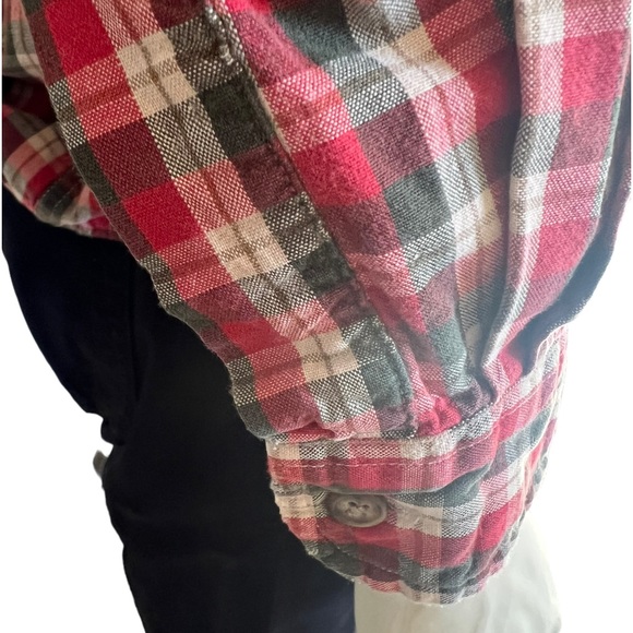 Abercrombie The Big Shirt 100percent heavy cotton plaid button down ex condition - Picture 5 of 8